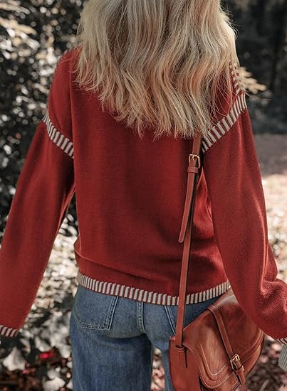 Contrast Sleeve Sweater