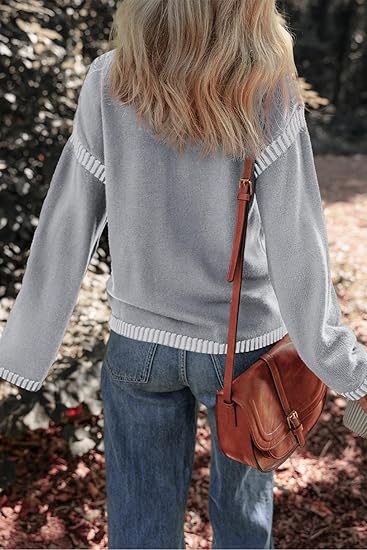 Contrast Sleeve Sweater